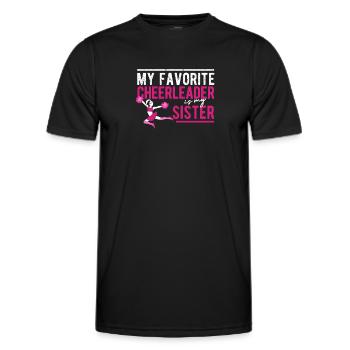 Ma pom-pom girl préférée est ma sœur - T-shirt sport Homme - noir - Devant - AI Model Male 178 dark (178cm)