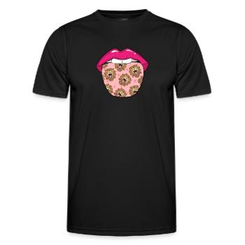 Lion's tongue - Men's Functional T-Shirt - black - Front - AI Model Male 178 dark (178cm)