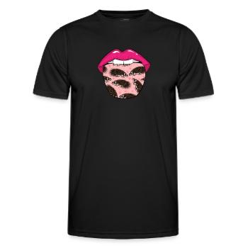 Porcupine Tongue - Men's Functional T-Shirt - black - Front - AI Model Male 178 dark (178cm)