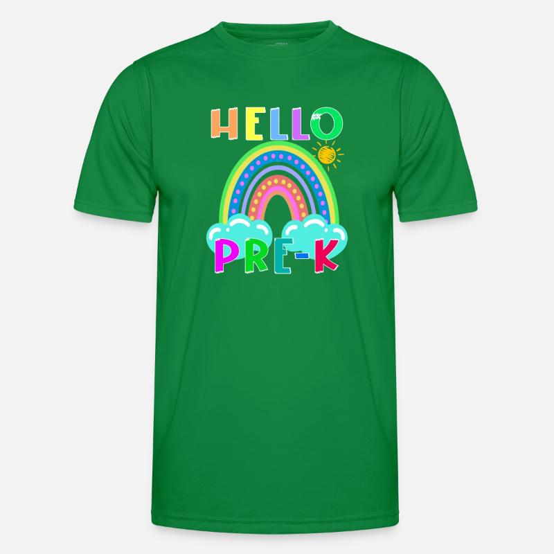 Hallo PRE-K Boho Rainbow Team Vibes Back To School Männer Funktions-T-Shirt