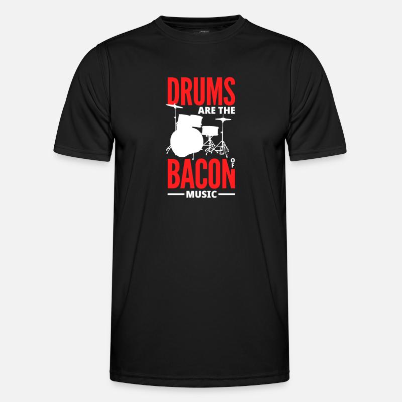 Drums Drummer Gift - Men's Functional T-Shirt - black