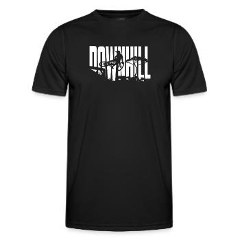 Downhill Bike Park Whip VTT - Men's Functional T-Shirt - black - Front - AI Model Male 178 dark (178cm)