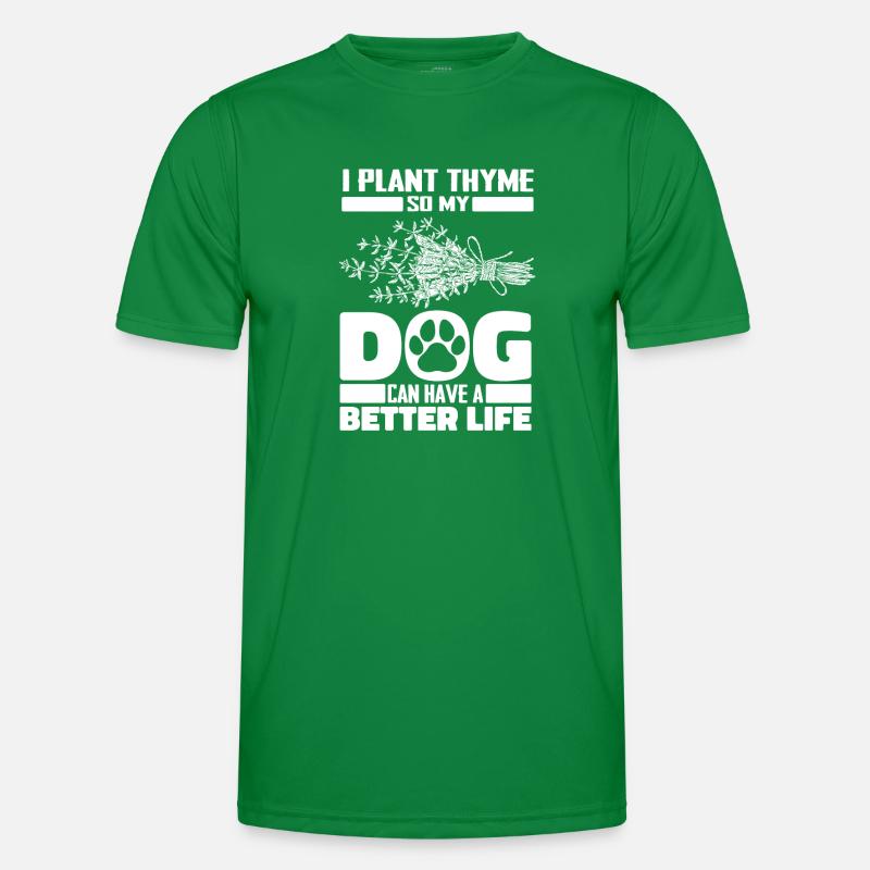 Thyme Herb Dog Men's Functional T-Shirt