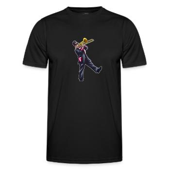 Spielmannszug Posaune Kerl - Männer Funktions-T-Shirt - Schwarz - Vorne - AI Model Male 178 dark (178cm)