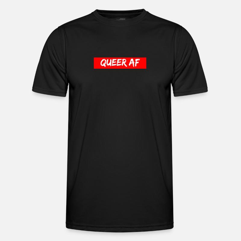 Queer AF LGBTIQ CSD Pride Men's Functional T-Shirt