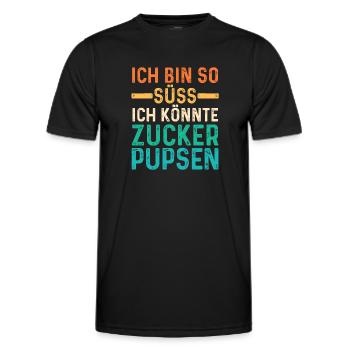 Deine Fürze stinken aber Ich liebe Dich - Männer Funktions-T-Shirt - Schwarz - Vorne - AI Model Male 178 dark (178cm)