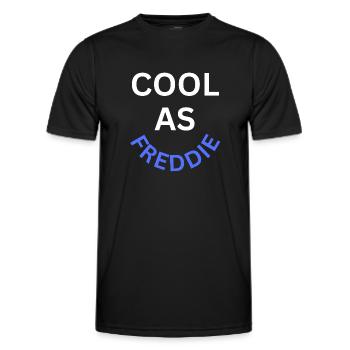 Cool as Freddie Name - Men's Functional T-Shirt - black - Front - AI Model Male 178 dark (178cm)