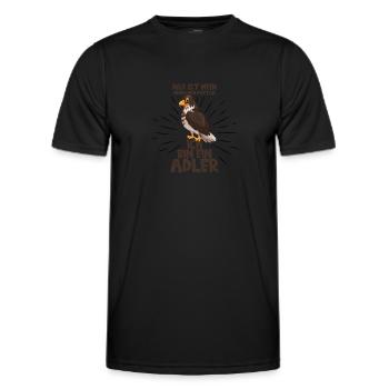 Dies ist mein Menschen Kostüm ich bin ein Adler - Männer Funktions-T-Shirt - Schwarz - Vorne - AI Model Male 178 dark (178cm)