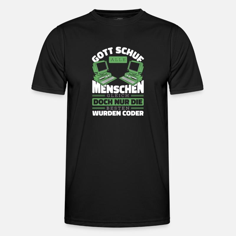 Entwickler Coder Programmierer Gott Männer Funktions-T-Shirt