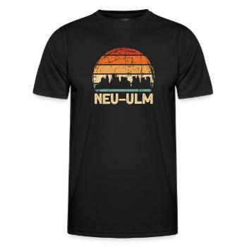 Neu-Ulm - Men's Functional T-Shirt - black - Front - AI Model Male 178 dark (178cm)