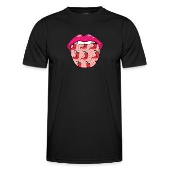 Chipotle tongue - Men's Functional T-Shirt - black - Front - AI Model Male 178 dark (178cm)