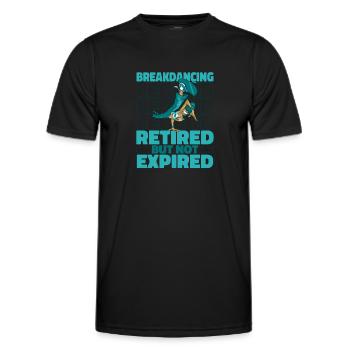 Breakdance Breakdancer Breakdancing Pensioner - Men's Functional T-Shirt - black - Front - AI Model Male 178 dark (178cm)