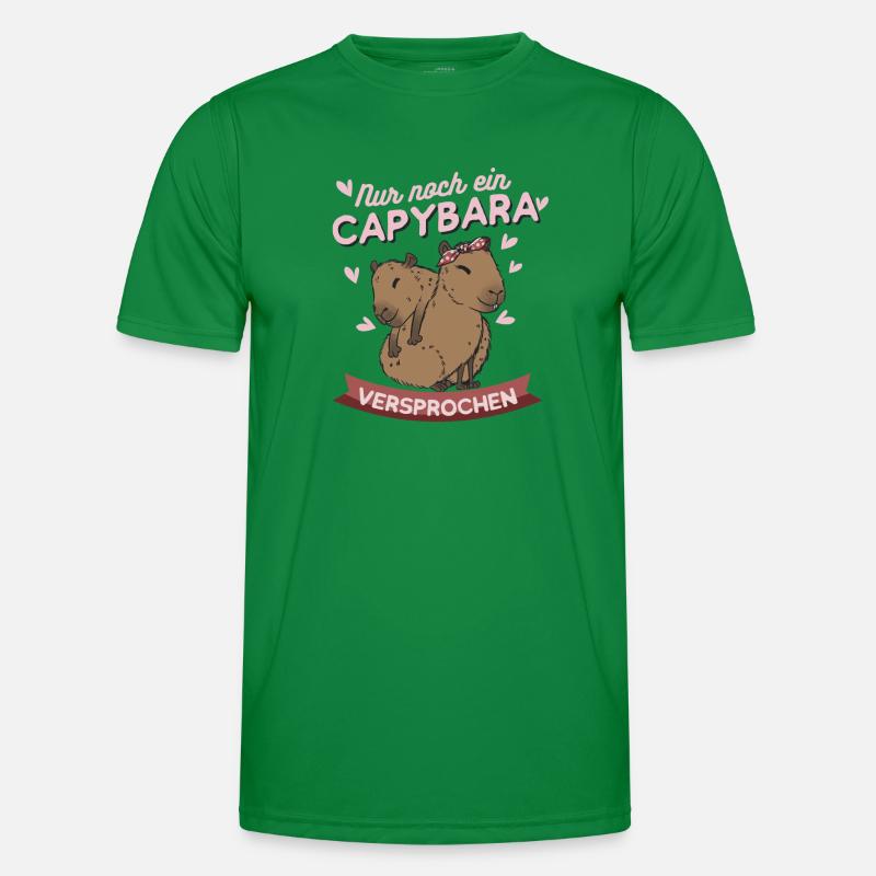 Nur noch ein Capybara versprochen Wasserschwein Männer Funktions-T-Shirt