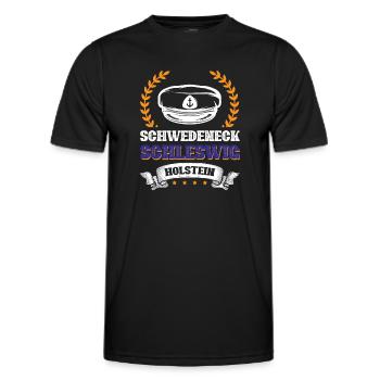Schwedeneck Schleswig-holstein - Men's Functional T-Shirt - black - Front - AI Model Male 178 dark (178cm)