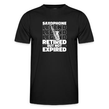 Saxophone Saxophone Retiré - T-shirt sport Homme - noir - Devant - AI Model Male 178 dark (178cm)