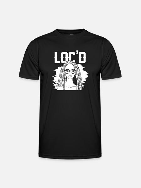 It's The Locs For Me - Afro Hair Black American - Men's Functional T-Shirt - black
