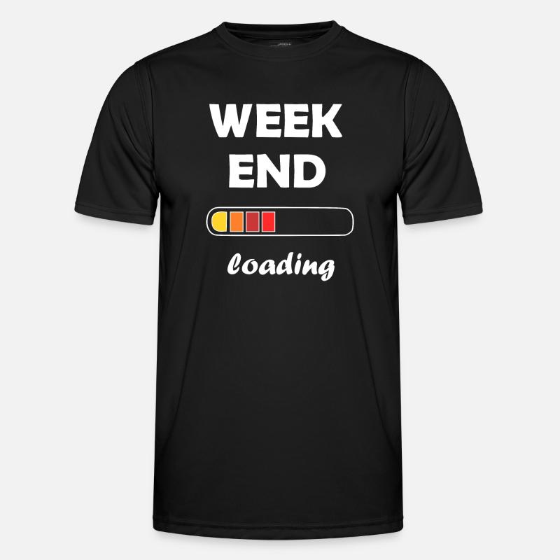 weekend loading - Men's Functional T-Shirt - black