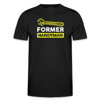 Former Handyman - Men's Functional T-Shirt - black - Front - AI Model Male 178 dark (178cm)