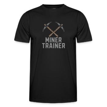 Engineer Mining Engineer - Men's Functional T-Shirt - black - Front - AI Model Male 178 dark (178cm)