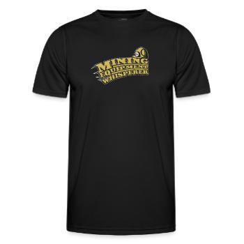 Engineer Mining Engineer - Men's Functional T-Shirt - black - Front - AI Model Male 178 dark (178cm)