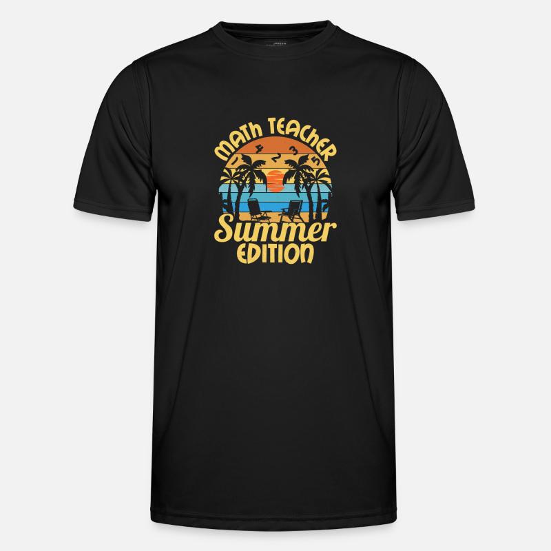 Math Teacher Educational Education School - Men's Functional T-Shirt - black