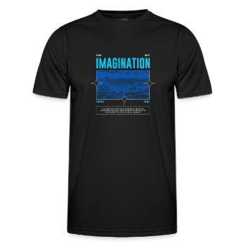 Imagination Streetwear - Männer Funktions-T-Shirt - Schwarz - Vorne - AI Model Male 178 dark (178cm)