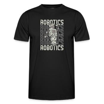 Robotique Ai Robot Mécanique Robotique - T-shirt sport Homme - noir - Devant - AI Model Male 178 dark (178cm)