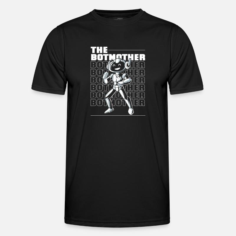 Robotik Ai Roboter Mutter - Männer Funktions-T-Shirt - Schwarz