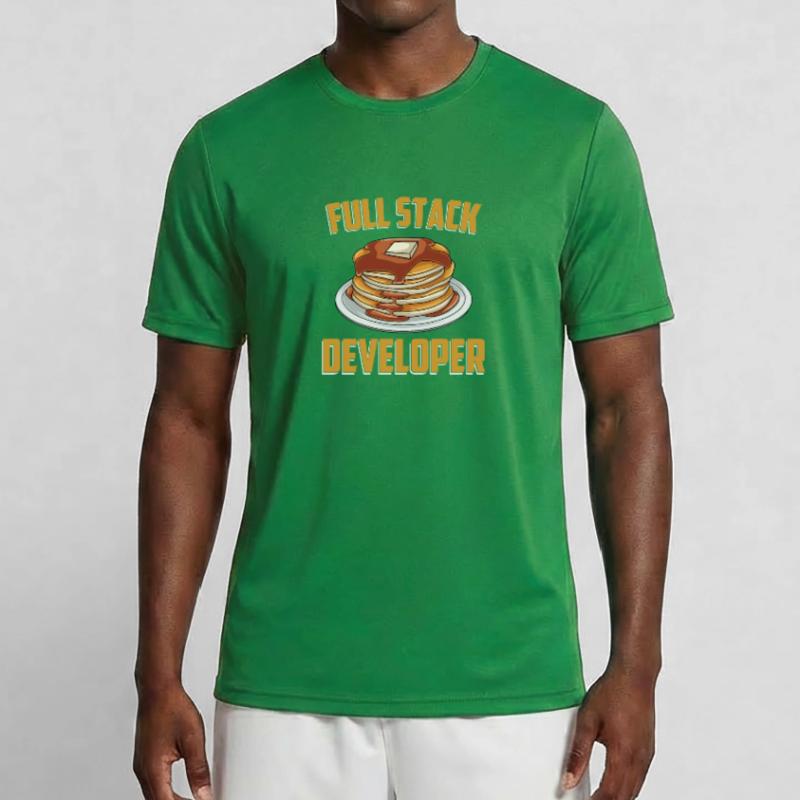 Full Stack Entwickler - Coder Science Programmer Männer Funktions-T-Shirt