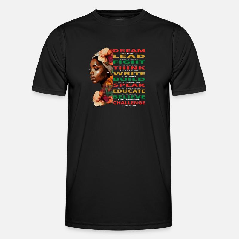 BLM African Pride Juneteenth et Black History Mon T-shirt sport Homme