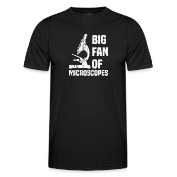 Biologie Biologiste Microscope - T-shirt sport Homme - noir - Devant - AI Model Male 178 dark (178cm)