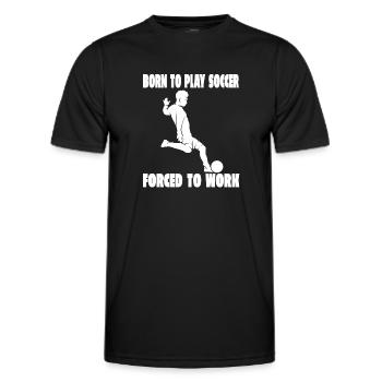 Fußballmannschaft Fußballspieler Fußballdesign - Männer Funktions-T-Shirt - Schwarz - Vorne - AI Model Male 178 dark (178cm)