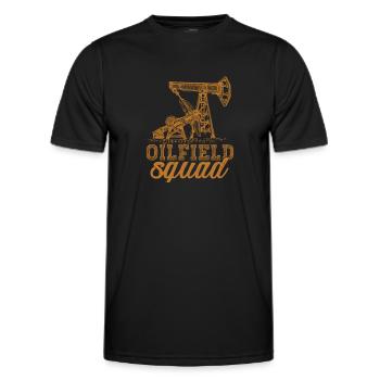 Plate-forme pétrolière Kader - T-shirt sport Homme - noir - Devant - AI Model Male 178 dark (178cm)