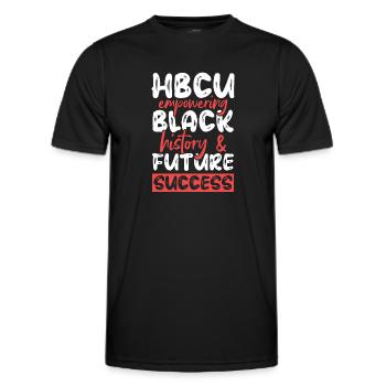 Coyote Jäger - Männer Funktions-T-Shirt - Schwarz - Vorne - AI Model Male 178 dark (178cm)