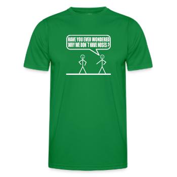 Lustiges Strichmännchen - Männer Funktions-T-Shirt - Kelly Green - Vorne - AI Model Male 178 dark (178cm)