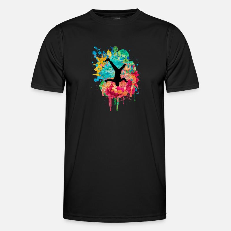 Breakdance Breakdancer PopArt - Men's Functional T-Shirt - black