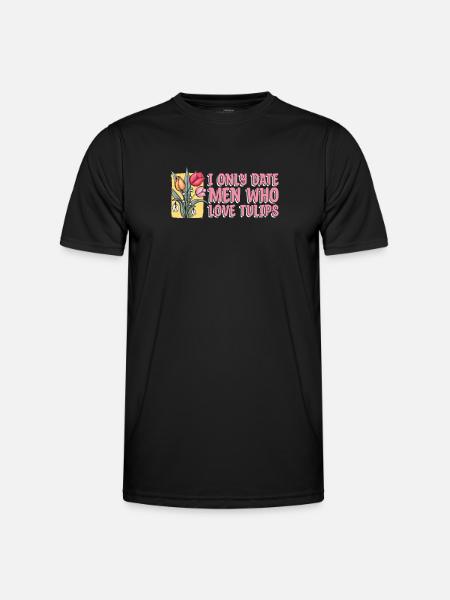 Tulips Humor Tulips - Men's Functional T-Shirt - black
