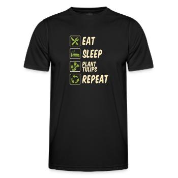 Tulipes Tulipes - T-shirt sport Homme - noir - Devant - AI Model Male 178 dark (178cm)