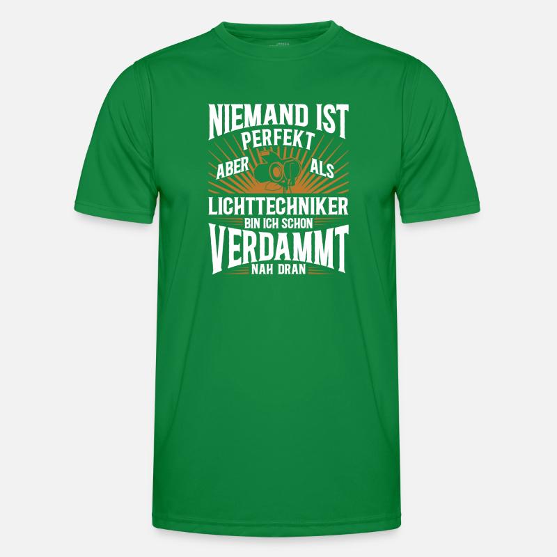 Lichttechnik Beleuchtungstechniker Lichttechniker Männer Funktions-T-Shirt