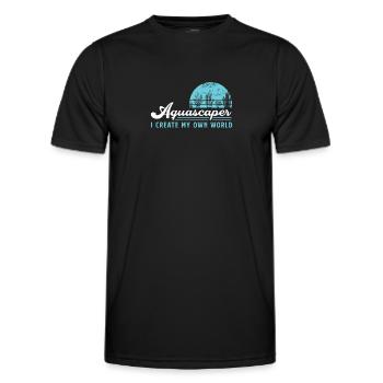 Fantastique monde amateur d’aquascaping pour - T-shirt sport Homme - noir - Devant - AI Model Male 178 dark (178cm)