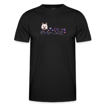 Esquimau d’Amérique - T-shirt sport Homme - noir - Devant - AI Model Male 178 dark (178cm)