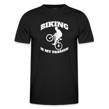 Cyclists Bicycles Cyclists Cyclists Cycling - Men's Functional T-Shirt - black - Front - AI Model Male 178 dark (178cm)