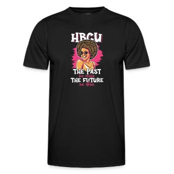 Coyote Jäger - Männer Funktions-T-Shirt - Schwarz - Vorne - AI Model Male 178 dark (178cm)