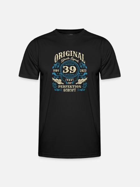 Original Lebende Legenden wurden 1984 geboren 39. - Männer Funktions-T-Shirt - Schwarz