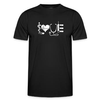 Medical Assistant Love Medical Assistant - Men's Functional T-Shirt - black - Front - AI Model Male 178 dark (178cm)