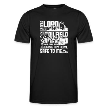 Oilfield Oilfield Prayer - Men's Functional T-Shirt - black - Front - AI Model Male 178 dark (178cm)