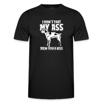 Épagneul de Bretagne - T-shirt sport Homme - noir - Devant - AI Model Male 178 dark (178cm)