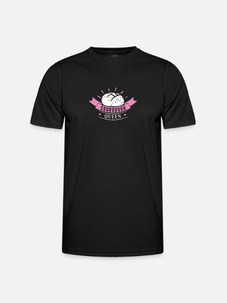 Surdejsdronning Sjov surdejsbrødbagning til - Funktionsshirt til herrer - sort