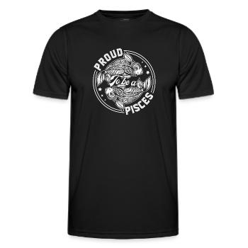 Pisces Proud To Be A Pisces - Men's Functional T-Shirt - black - Front - AI Model Male 178 dark (178cm)