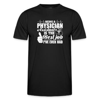 Physician Assistant Physician Assistant Best Job - Men's Functional T-Shirt - black - Front - AI Model Male 178 dark (178cm)